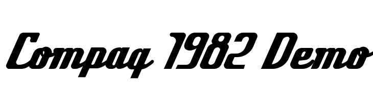 Compaq 1982 Demo  les polices de caractères gratuit tlcharger