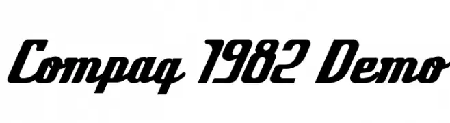 Compaq 1982 Demo  Fuentes Gratis Descargar