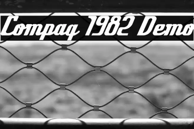 Compaq 1982 Demo Font examples