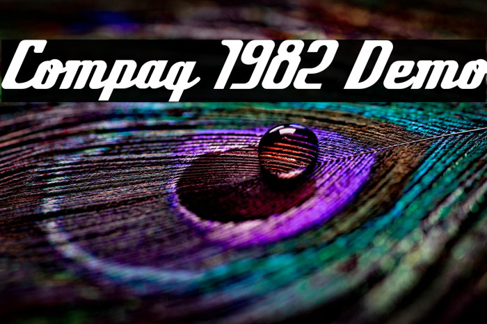 Compaq 1982 Demo Example 2