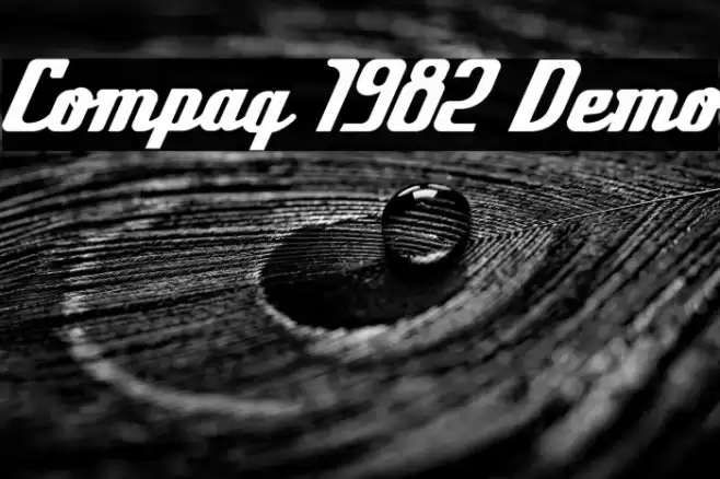 Compaq 1982 Demo Font examples