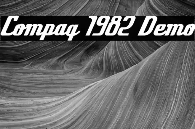 Compaq 1982 Demo Font examples