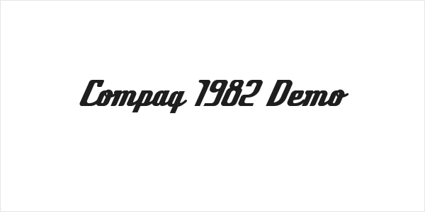 Compaq 1982 Demo Logo