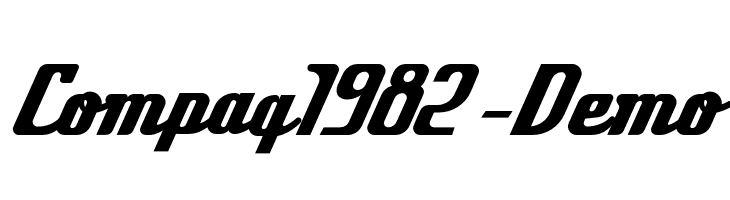 Compaq1982-Demo  les polices de caractères gratuit tlcharger