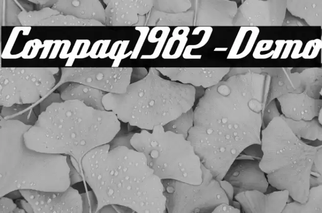 Compaq1982-Demo Font examples