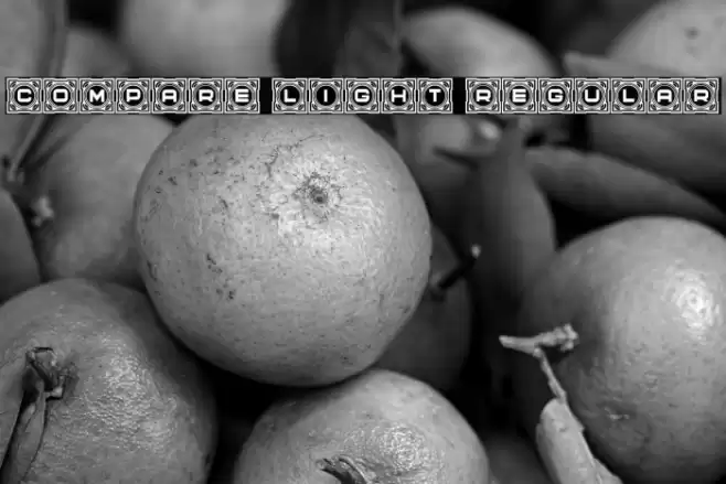 Compare Light Regular Font examples