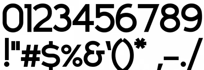 Compass Bold Font OTHER CHARS