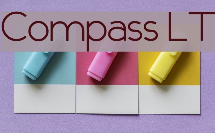 Compass LT Font examples