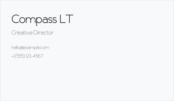 Compass LT Business Card