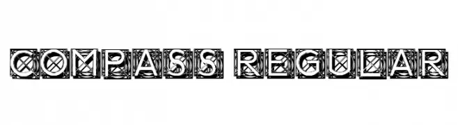 Compass Regular  Free Fonts Download