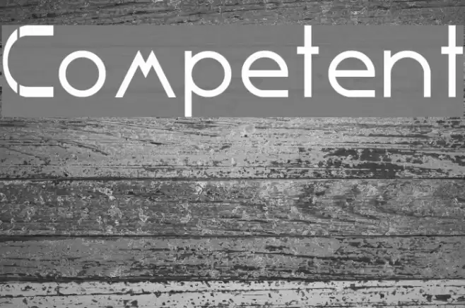 Competent フォント examples