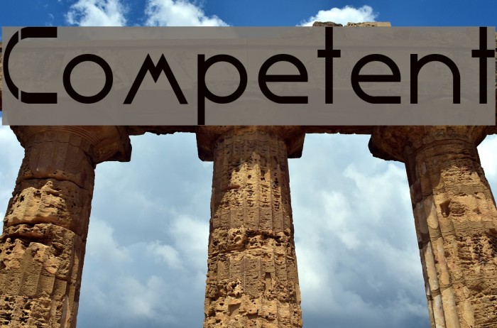 Competent Font examples