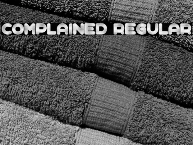 Complained Regular Font examples