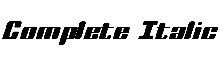 Complete Italic  Fuentes Gratis Descargar