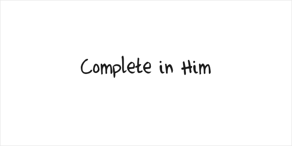 Complete in Him Logo