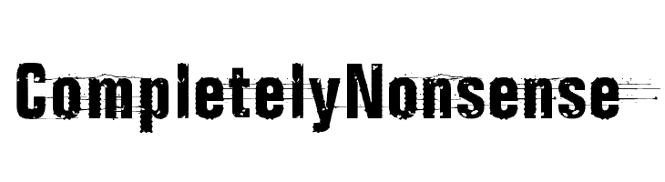 Completely Nonsense  नि: शुल्क फ़ॉन्ट्स डाउनलोड