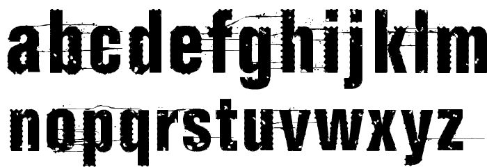 Completely Nonsense Font LOWERCASE