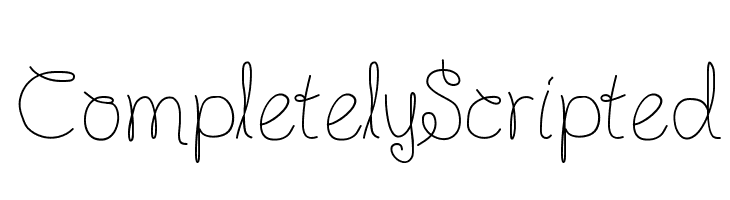 CompletelyScripted Font