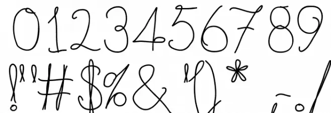 CompletelyScripted Font OTHER CHARS