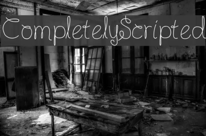 CompletelyScripted Font examples
