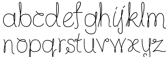 CompletelyScripted Font LOWERCASE