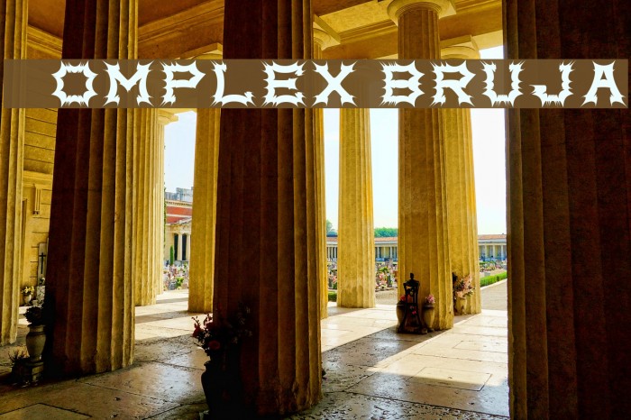 Complex bruja Font examples