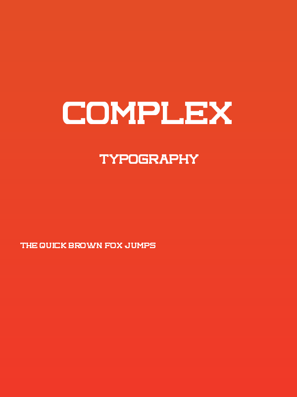 Complex Poster