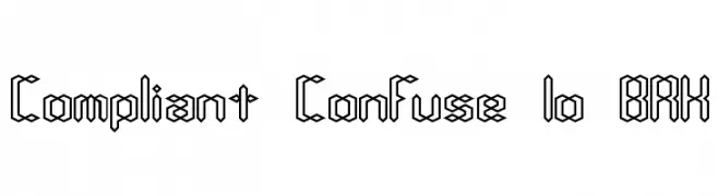 Compliant Confuse 1o BRK  免费字体下载