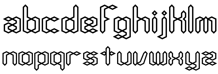 Compliant Confuse 1o BRK Font LOWERCASE
