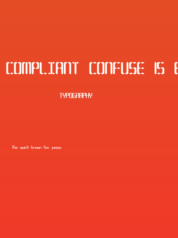 Compliant Confuse 1s BRK Poster