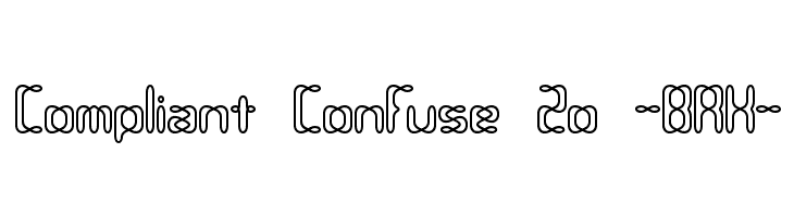 Compliant Confuse 2o -BRK- Font