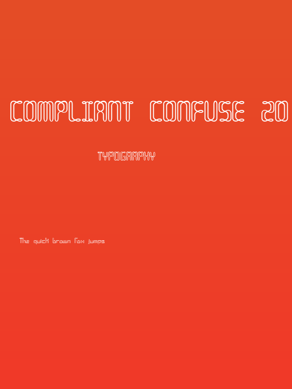 Compliant Confuse 2o -BRK- Poster