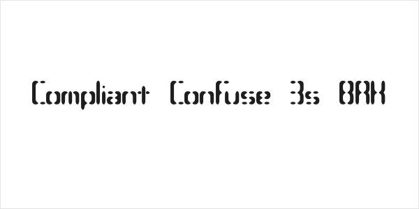 Compliant Confuse 3s BRK Logo