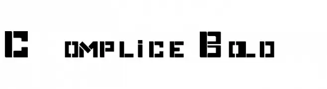 Complice Bold  font caratteri gratis