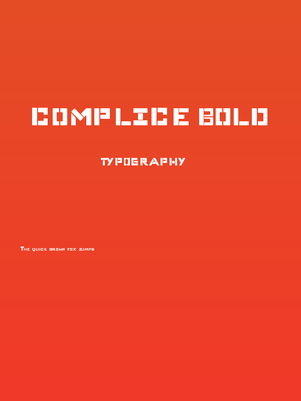 Complice Bold Poster