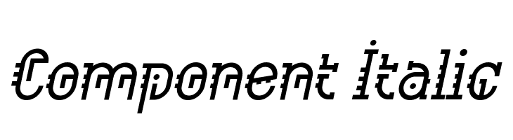 Component Italic Font