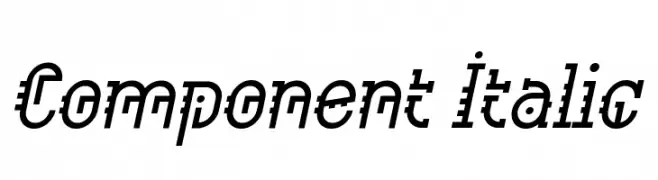 Component Italic  les polices de caractères gratuit tlcharger