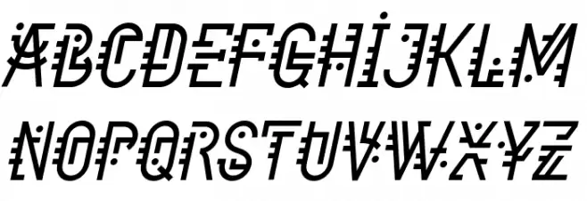 Component Italic Polices MAJUSCULES