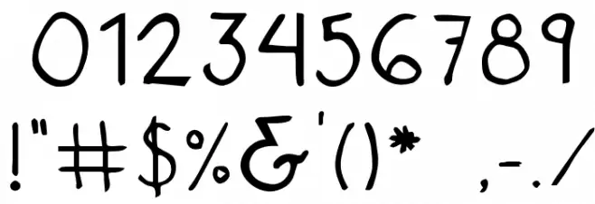 Composition Font OTHER CHARS