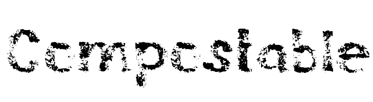 Compostable Font