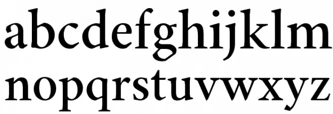 Comprehension-SemiBold Schriftart Kleinbuchstaben