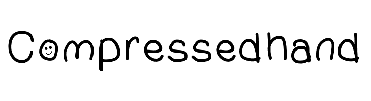 Compressedhand  Free Fonts Download