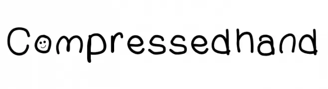 Compressedhand フリーフォントのダウンロード