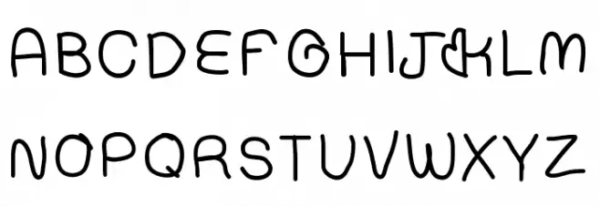 Compressedhand Polices MAJUSCULES