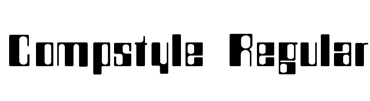 Compstyle Regular फ़ॉन्ट