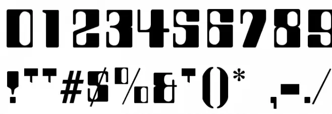 Compstyle Regular Font OTHER CHARS