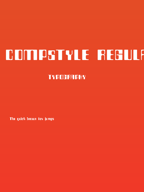 Compstyle Regular Poster