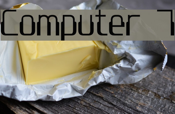 Computer 7 Font examples