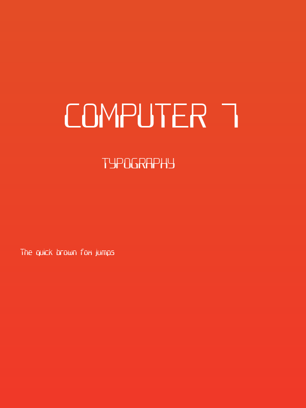 Computer 7 Poster