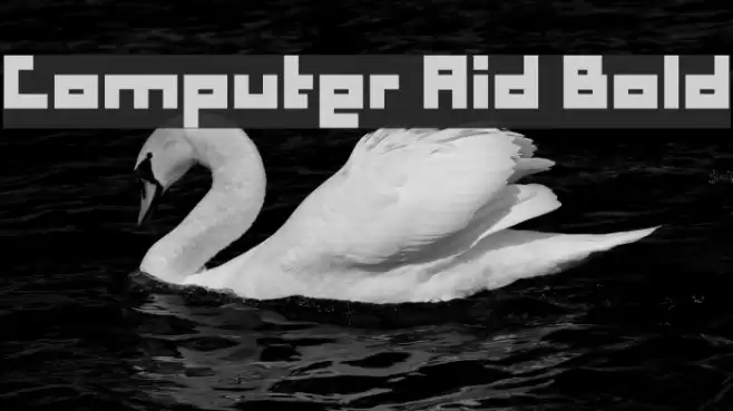 Computer Aid Bold Font examples